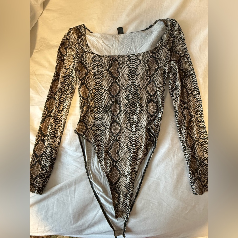 SHEIN Animal Print Bodysuit